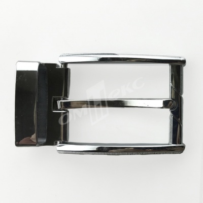 Пряжка металлическая для мужского ремня 845005А#2 (шир.ремня 40 мм), цв.-никель - купить в Евпатории. Цена: 110.29 руб.