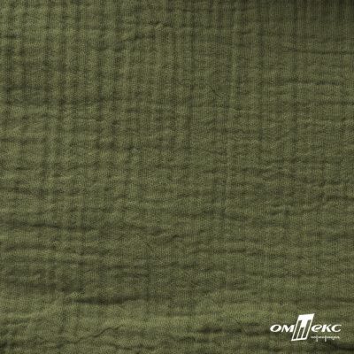 Ткань Муслин, 100% хлопок, 125 гр/м2, шир. 140 см #2307 цв.(99)-св.хаки - купить в Евпатории. Цена 318.49 руб.