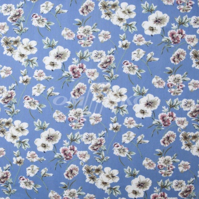 Плательная ткань "Фламенко" 12.1, 80 гр/м2, шир.150 см, принт растительный - купить в Евпатории. Цена 241.49 руб.
