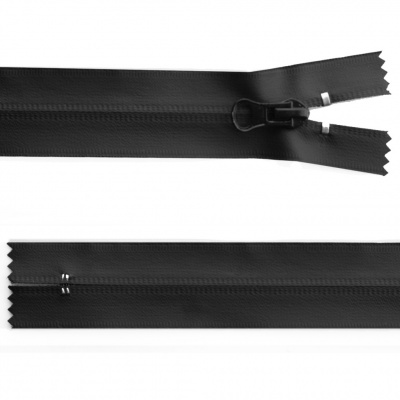 Молния водонепроницаемая PVC Т-7, 20 см, неразъемная, цвет чёрный - купить в Евпатории. Цена: 21.56 руб.