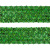 Тесьма с пайетками D4, шир. 35 мм/уп. 25+/-1 м, цвет зелёный - купить в Евпатории. Цена: 1 308.30 руб.