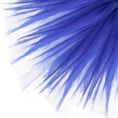 Фатин матовый 16-101, 12 гр/м2, шир.300см, цвет т.синий - купить в Евпатории. Цена 100.92 руб.