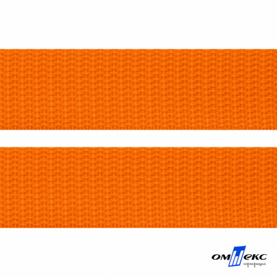 Оранжевый- цв.523 -Текстильная лента-стропа 550 гр/м2 ,100% пэ шир.20 мм (боб.50+/-1 м) - купить в Евпатории. Цена: 318.85 руб.