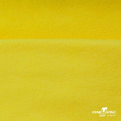Флис DTY 14-0760, 240 г/м2, шир. 150 см, цвет яркий желтый - купить в Евпатории. Цена 640.46 руб.