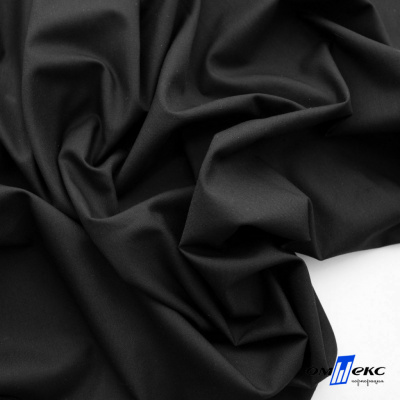 Ткань сорочечная Темза, 80%полиэстр 20%вискоза, 120 г/м2 ш.150 см, цв.черный - купить в Евпатории. Цена 269.93 руб.