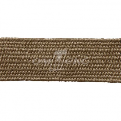Тесьма отделочная полипропиленовая плетеная эластичная #2, шир. 40мм, цв.- соломенный - купить в Евпатории. Цена: 50.99 руб.
