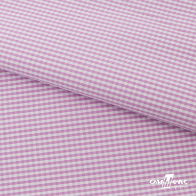 Ткань сорочечная Клетка Виши, 115 г/м2, 58% пэ,42% хл, шир.150 см, цв.1-розовый, (арт.111) - купить в Евпатории. Цена 306.69 руб.