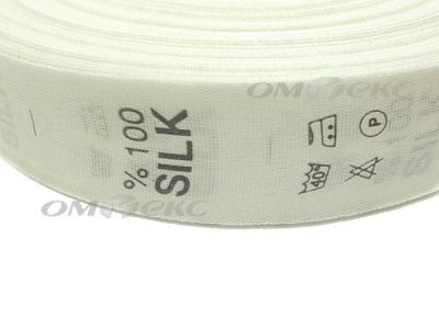 Состав и уход за тк.100% Silk (1000 шт) - купить в Евпатории. Цена: 520.46 руб.