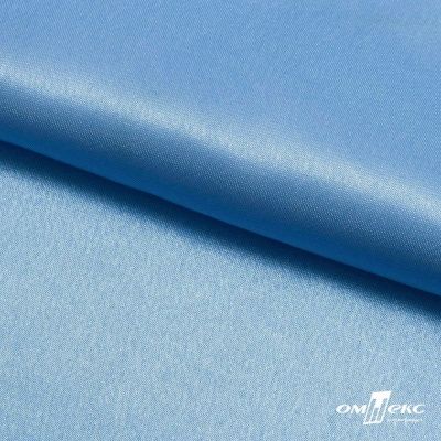 Поли креп-сатин 14-4121, 125 (+/-5) гр/м2, шир.150см, цвет голубой - купить в Евпатории. Цена 155.57 руб.