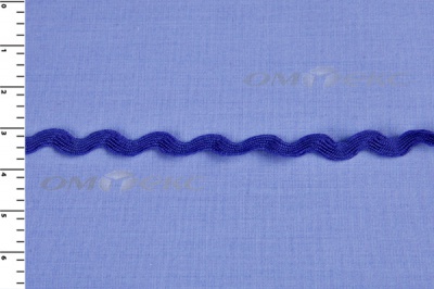 Тесьма плетеная "Вьюнчик"/синий - купить в Евпатории. Цена: 40.72 руб.