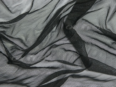 Сетка стрейч (7,81м/кг), 80 гр/м2, шир.160 см, цвет чёрный - купить в Евпатории. Цена 1 930.78 руб.