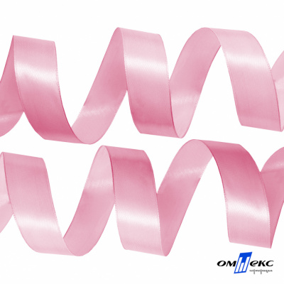 050-нежно-розовый Лента атласная упаковочная (В) 85+/-5гр/м2, шир.25 мм (1/2), 25+/-1 м - купить в Евпатории. Цена: 53.96 руб.