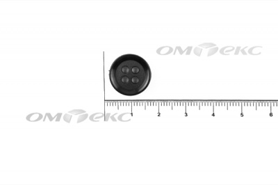 51400/15 мм (4 пр) черные пуговицы - купить в Евпатории. Цена: 0.67 руб.