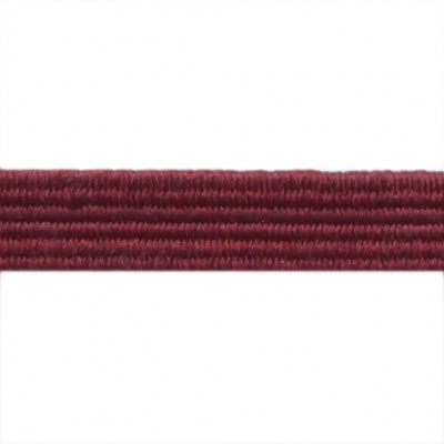 Резиновые нити с текстильным покрытием, шир. 6 мм ( упак.30 м/уп), цв.- 88-бордо - купить в Евпатории. Цена: 155.22 руб.