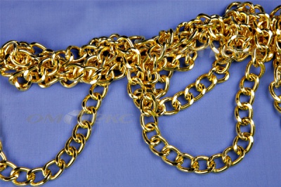 Цепь металл декоративная №11 (17*13) золото (10+/-1 м)  - купить в Евпатории. Цена: 1 341.87 руб.