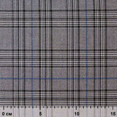 Ткань костюмная "Клер" 80% P, 16% R, 4% S, 200 г/м2, шир.150 см,#3 цв-серый/синий - купить в Евпатории. Цена 412.02 руб.