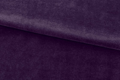 Бархат стрейч, 240 гр/м2, шир.160см, (2,4 м/кг), цвет 27/фиолет - купить в Евпатории. Цена 886.02 руб.