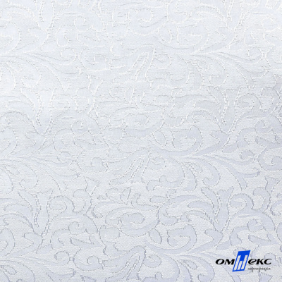 Ткань жаккард королевский, 100% полиэстр 180 г/м 2, шир.150 см, цв-белый - купить в Евпатории. Цена 296.39 руб.