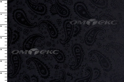 Ткань подкладочная жаккард Р14098, чёрный, 85 г/м2, шир. 150 см, 230T - купить в Евпатории. Цена 166.45 руб.