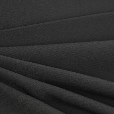 Костюмная ткань "Элис", 220 гр/м2, шир.150 см, цвет чёрный - купить в Евпатории. Цена 308 руб.