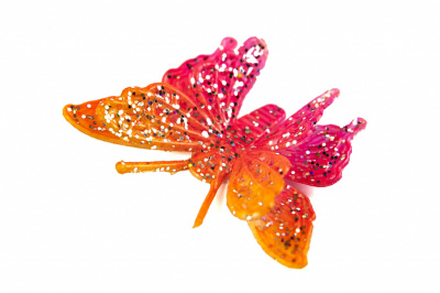 Бабочка декоративная пластиковая #10 - купить в Евпатории. Цена: 7.09 руб.
