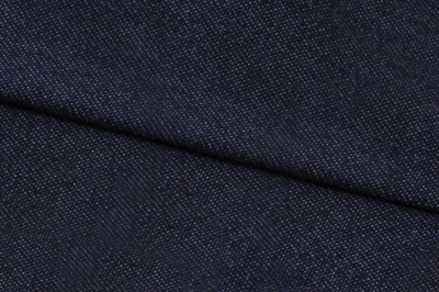 Ткань джинсовая №96, 160 гр/м2, шир.148см, цвет т.синий - купить в Евпатории. Цена 350.42 руб.