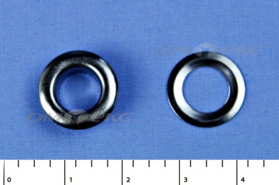 Люверсы металлические, блочка/кольцо, №5 (8 мм) упак.1000 шт- цв.никель - купить в Евпатории. Цена: 392 руб.