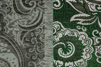 Ткань костюмная жаккард, 135 гр/м2, шир.150см, цвет зелёный№4 - купить в Евпатории. Цена 441.94 руб.