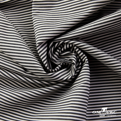 Ткань сорочечная Полоска Кенди, 115 г/м2, 58% пэ,42% хл, шир.150 см, цв.6-черный, (арт.110) - купить в Евпатории. Цена 306.69 руб.