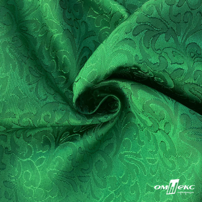 Ткань жаккард королевский, 100% полиэстр 180 г/м 2, шир.150 см, цв-зеленый - купить в Евпатории. Цена 293.39 руб.
