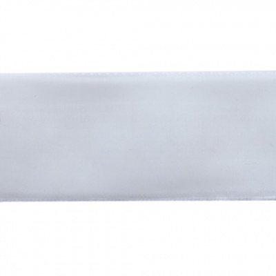 Лента бархатная нейлон, шир.25 мм, (упак. 45,7м), цв.01-белый - купить в Евпатории. Цена: 981.09 руб.
