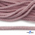Шнур плетеный d-6 мм круглый, 70% хлопок 30% полиэстер, уп.90+/-1 м, цв.1087-розовый - купить в Евпатории. Цена: 588 руб.