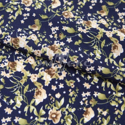 Плательная ткань "Фламенко" 1.1, 80 гр/м2, шир.150 см, принт растительный - купить в Евпатории. Цена 243.96 руб.