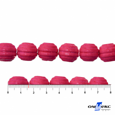 0309-Бусины деревянные "ОмТекс", 16 мм, упак.50+/-3шт, цв.023-розовый - купить в Евпатории. Цена: 62.22 руб.