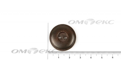 Пуговица деревянная круглая №54 (25мм) - купить в Евпатории. Цена: 4.12 руб.