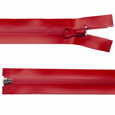 Молния водонепроницаемая PVC Т-7, 60 см, разъемная, цвет (820) красный - купить в Евпатории. Цена: 49.90 руб.