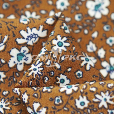 Плательная ткань "Фламенко" 11.1, 80 гр/м2, шир.150 см, принт растительный - купить в Евпатории. Цена 239.03 руб.