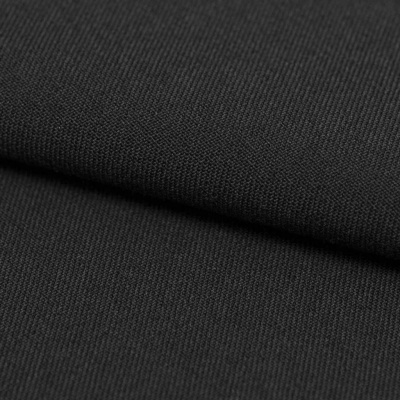 Костюмная ткань с вискозой "Рошель", 250 гр/м2, шир.150см, цвет чёрный - купить в Евпатории. Цена 438.12 руб.