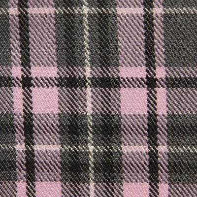 Ткань костюмная клетка 25577 2014, 230 гр/м2, шир.150см, цвет серый/роз/ч/бел - купить в Евпатории. Цена 539.74 руб.