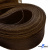 Регилиновая лента, шир.65мм, (уп.25 ярд), цв.- коричневый - купить в Евпатории. Цена: 499.43 руб.