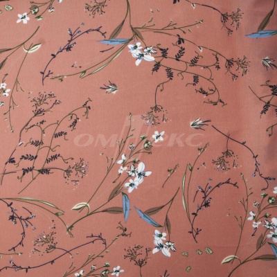Плательная ткань "Фламенко" 2.1, 80 гр/м2, шир.150 см, принт растительный - купить в Евпатории. Цена 311.05 руб.