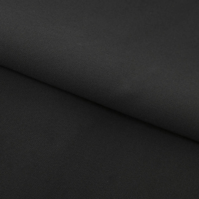 Костюмная ткань "Элис", 200 гр/м2, шир.150см, цвет чёрный - купить в Евпатории. Цена 303.10 руб.