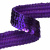 Тесьма с пайетками 12, шир. 20 мм/уп. 25+/-1 м, цвет фиолет - купить в Евпатории. Цена: 778.19 руб.
