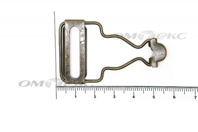 Застежки для комбинезонов металлическая 32 мм Никель (20ШТ)  - купить в Евпатории. Цена: 3.18 руб.