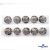 119-02 Кнопки пришивные декоративные металл 25 мм, цв.-никель - купить в Евпатории. Цена: 30.23 руб.