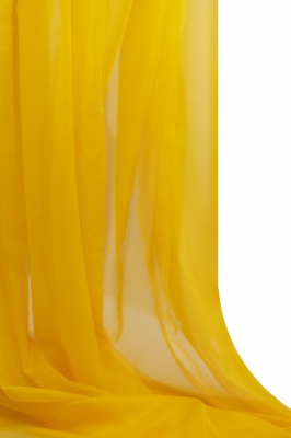 Портьерный капрон 13-0858, 47 гр/м2, шир.300см, цвет 21/жёлтый - купить в Евпатории. Цена 137.27 руб.