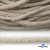 Шнур плетеный d-6 мм круглый, 70% хлопок 30% полиэстер, уп.90+/-1 м, цв.1077-лён - купить в Евпатории. Цена: 588 руб.