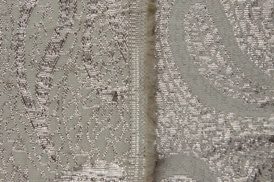 Ткань костюмная жаккард, 135 гр/м2, шир.150см, цвет белый№19 - купить в Евпатории. Цена 441.94 руб.