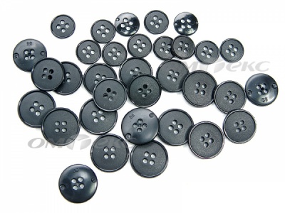 51926/15 мм (4 пр) черные пуговицы (брючные) - купить в Евпатории. Цена: 1.50 руб.