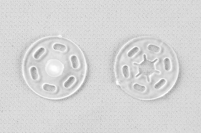 Кнопки пришивные пластиковые 15 мм, блистер 24шт, цв.-прозрачные - купить в Евпатории. Цена: 68.79 руб.